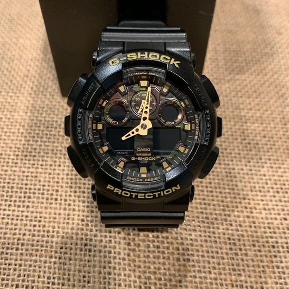 Men’s Casio G Shock Camouflage Watch Ga 100 - Picture 3 of 6